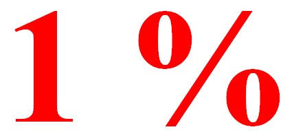1 %